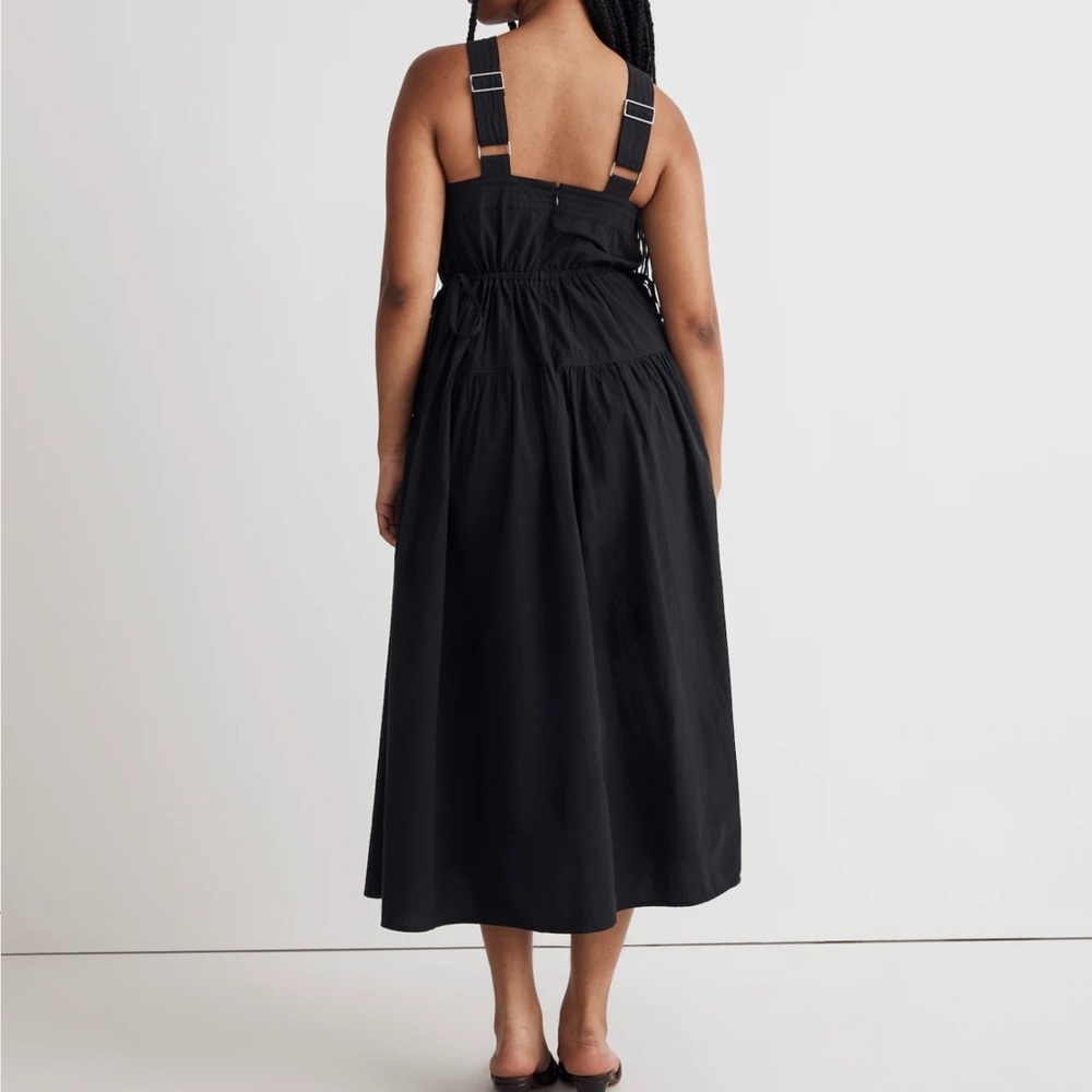 Madewell Poplin Halter Tiered Midi Dress NWT - Picture 3 of 12